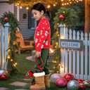 Meland Kids Ugly Christmas Sweater - Light Up Funny Holiday Pullover - Cute Xmas Sweater for Boys & Girls Age 5-16 Year Old (Red, M)