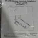 Sunny Health & Fitness Compact & Foldable Treadmill, Non-Slip Surface, Optional Dual Mode Walking/Running, Non-Electric Fixed Incline, Digital Monitor, Smart Bluetooth Connection with SunnyFit App