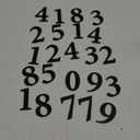 Hy-Ko Products MM-200B - Self Adhesive Molded Plastic Numbers 2.375" H - Black, 30 Pieces
