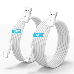 3 x Carplay Cable 3FT+6FT for iPhone 15/16, 15 Pro Max/15 Plus, USB A to USB C Cable for Carplay USB C Cord, iPad 10th, iPad Pro 12.9/11, iPad Air 5/4th Charger Cable for Carplay USB C Cord