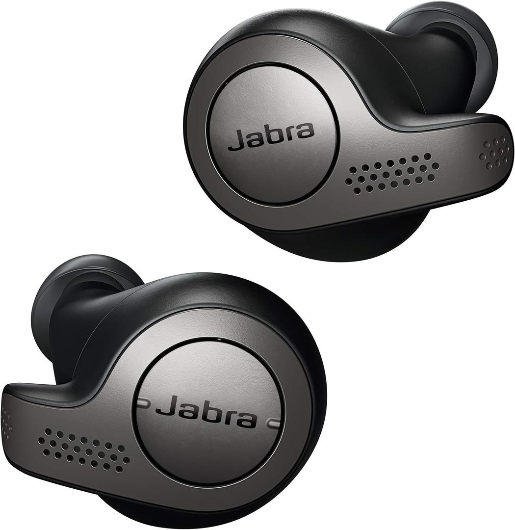 Jabra Elite 65t Alexa Enabled True Wireless Earbuds with Charging Case IP55 rated - Titanium Black