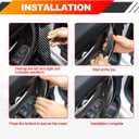 2PCS Door Handle Covers Left Front and Right Front Compatible with BMW 320, 328, 330, 335, M3 2012-2018 & BMW 428, 435, M4 2014-2017(Carbon Fiber Black)