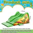 Seenelling 125 Inch Giant Extended Inflatable Dinosaur Pool Slide, Large Inflatable Water Slide Outdoor Water Play Summer Swimming Pool Play Game Toy for Adults