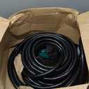 50 Amp RV/EV Extension Cord 75 FT Outdoor with Grip Handle, Flexible Heavy Duty 6/3+8/1 Gauge STW 4 Prong RV Power Cord Waterproof, NEMA 14-50P to 14-50R, Black-Green, ETL Listed.