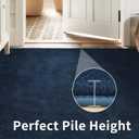 7x10 Large Area Rugs for Living Room Bedroom,Soft Memory Foam Modern Indoor Fuzzy Shaggy Rug, Low Pile Carpet for Kids Room Nursery Home Decor, Blue