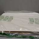 LONBET Laundry Basket with Lid, Made from Breathable Fabric | Aesthetic Clothes Hampers for Laundry with Side Handles & Sturdy Bamboo Frame (26 Gallons - Single, Beige)