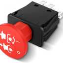 Hohean PTO Switch Lawn Mower Clutches 10 Amp Upgrade Blade Clutch Switch Parts Compatible with Bad Boy Mowers ZT Elite MZ & ZT Rebel Rogue Renegade Outlaw Pup Lightning AOS Extreme Series(Red)
