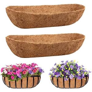 Legigo Pack of 2 Trough Coco Liner for Planters 30 Inch Window Box Liners Coconut Coir Basket Liners, Planter Box Coconut Liner for Window Flower Box Pots, Fence Trough Planter, Wall Planter Basket Legigo Pack of 2 Trough Coco Liner for Planters 30 Inch Window Box Liners Coconut Coir Basket Liners, Planter Box Coconut Liner for Window Flower Box Pots, Fence Trough Planter, Wall Planter Basket