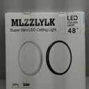 20 inch LED Flush Mount Ceiling Light Fixture,48W Super Slim Large LED Ceiling Light 4800LM,3000K/4000K/6000K CCT Selectable,Close to Ceiling Round Flat Panel light for Bedroom,Kitchen,Living Romm