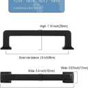 9BUILD 3.75 Inch 10 Pack Matte Black Cabinet Pulls - Kitchen Cabinet Hardware