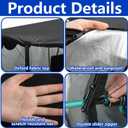 63" H Canopy Chair Mosquito Net, Mosquito Mesh Chair Net with Waterproof Roof and Zipper Opening, Mosquito Net Chairs Cover for Outdoor Hunting Fishing Camping, Excluding Chair or Support
