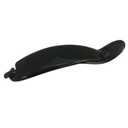 Parcelona French Sleek Large 4 1/2" Celluloid No Slip Grip Metal Free Strong Hold Hair Clips for Women French Hair Barrette for Girls Paris Hair Accessories, Made in France (Black)