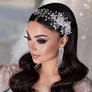 Bridal Headwear with Hair Comb - Wedding Headband for Brides (silver)