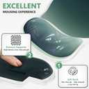 AKIT Ergonomic Mouse Pad with Wrist Rest& Keyboard Wrist Rest, Wrist Rest for Computer Keyboard, Pain Relief, Non-Slip Gel Base, Mousepad Wrist Support for Gaming, Office, Waterdrop Shaped Green