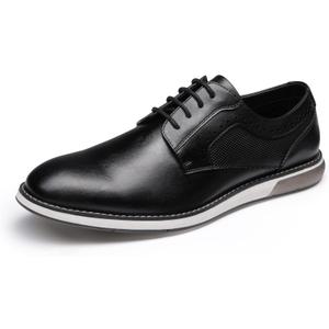 Bruno Marc Men's Plain Toe Oxford Shoes Business Formal Derby Dress Sneakers Crossflex GentEdge, Size 9.5