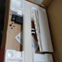 Rolling TV Stand for 32-65 Inch TVs with Hardware Set, Portable Mobile TV Stand on Wheels, 8-Level Height Adjustable TV Cart with Swivel & Tilt Mount for Bedroom/Living Room/Office/Corner, Cream Color