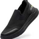 FitVille Plantar Fasciitis Shoes for Men Extra Wide Orthopedic Shoes for Foot Pain Relief - BriskWalk (12.5 Wide, Black)