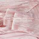 Pink Velvet Ribbon 3 Inch x 3 Yards Frayed Crushed Velvet Ribbon Raw Edge Wide Ribbon for Wedding Bouquets Baby Shower Easter Wreaths Gift Wrapping Crafts