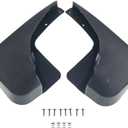 A-Premium Set of 2PCS Mud Flaps Splash Guards Mudguards Mudflaps Compatible with Dodge Caliber 2007 2008 2009 2010 2011 2012, Hatchback, Black, with Hardware Kits Accessory, Rear Left and Right