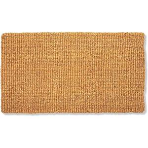 Juvale Plain Coco Coir Door Mat - 17" x 30" Bare Natural Doormat for Entrance, Suitable for Inside and Outside Use