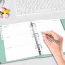 2 x 2025-2026 Weekly & Monthly Planner Refill, Planner Inserts with Monthly Tabs, Size 4, 5.5"x8.5", July 2025 - June 2026, 7-Hole Punched