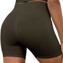 AegisChic Seamless Biker Shorts for Women High Waist Workout Shorts with Tummy Control for Womens Gym Yoga, Size Medium