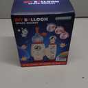 PINSHILE DIY Space Magic Balloon Craft Kit, Sticker Decorated Balloons Toy for Kids, Rocket Air Pump Fun with Balloon Monster Pals, DIY Creative Activity, Birthday Gifts for Girls Boys Ages 3+ (Off-white)