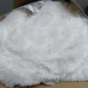 Ultra Soft Cozy Faux Fur Throw Blanket, Fuzzy Plush Thick Bubble Blanket, Luxury Fluffy Blanket for Couch, Sofa, Bedroom, and Living Room, 50x60 Inches, Cream White