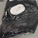 Altelime Women's Long Sleeve Drawstring Tops V Neck Dressy Casual Chiffon Blouses Elegant Double Layers Shirts (Black, XL)