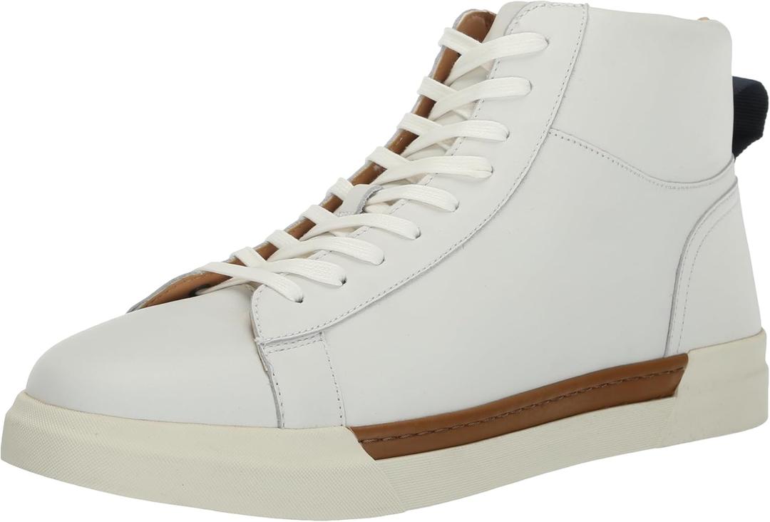Vince Camuto Men's Ranulf Sneaker (9.5, Bianco/Eclipse)