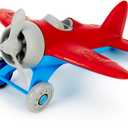 Green Toys Airplane, Red/Blue - Pretend Play, Motor Skills, Kids Flying Toy Vehicle. No BPA, phthalates, PVC. Dishwasher Safe, Recycled Plastic, Made in USA.