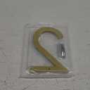 HASWARE Floating House Number 6 inch Stylish Door Numbers Alphabet Plaque Street Home Address Numerals (Golden, 2)