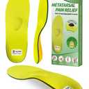Trustfeet Ball of Foot Pain Relief Shoe Insoles for Morton's Neuroma,Metatarsalgia,Foot Pain, Arch Support Inserts for Metatarsal Pain Relief,Plantar Fasciitis,Orthotic Insoles for Men Women-C, US M 6.0-6.5/ US W 7.5-8.0