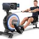 WENOKER Rowing Machine, Magnetic Rowing Machine for Home, Upgraded 32-Levels Resistance with Smart Electronic Knob, 350 LBS Weight Capacity, Compact Rower Machine Easy Assembly, App Supported