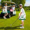 WPDISCZ 24pcs Golf Party Favor Bags Goodie Favor Bags Non-woven Bag with Handles for Golf Party Supplies Birthday Supplies (Green)