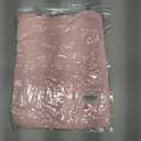 Womens Oversized T Shirts Crewneck Rolled Short Sleeve Tops Summer Casual Basic Workout Tee Shirts (Pink, L)