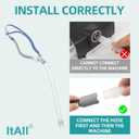 2 Packs Replacement Set for Airfit P10, Hose & Frame & Head hear Included, Comfortable Fit and Perfect Seal Without Noise, ItAll Supplies for CPAP Users (No Mask Cushion)