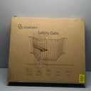 COMOMY 80" Extra Wide Baby Gate, Dog Gate for House Stairs Doorways Fireplace, Auto Close Pet Gate with Door Walk Through, 3 Metal Panels, Hardware Mounted Baby Fence Indoor Outdoor(30" Tall, Black)