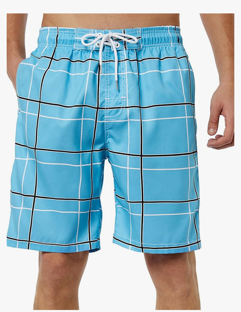 KAILUA SURF Mens Swim Trunks Long, Quick Dry Boardshorts, 9 Inches Inseam Bathing Suits with Mesh Lining M