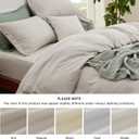 Bedsure Duvet Cover with Fitted Sheet Queen - Cooling Deep Pocket, Hotel Luxury Soft Double Brushed Bedding Set with Zipper Closure, 1 Duvet Cover, 1 Fitted Sheet, 2 Pillow Shams, NO Comforter, Linen