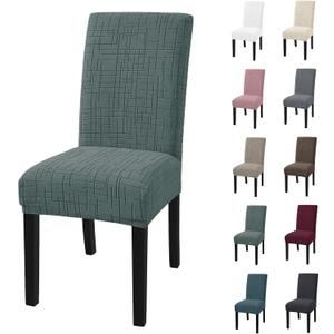 Super Stretch Chair Covers Set of 2, Dining Chair Cover Washable, Stretchy Spandex Chair Covers, Parsons Chair Slipcover for Home, Restaurant, Banquet (Sage Green)