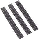 Kalimba Keyboard Notes Stickers Eye Catching Desig Thumb Piano Key Stickers Waterproof 17 Key Kalimba Sticker for Starter Beginner, (Black)