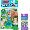 Melissa & Doug Sticker Wow! Bunny Bundle: 24-Page Activity Pad, Stamper, 500 Stickers, Mini Pad, Arts and Crafts Fidget Toy Collectible Character