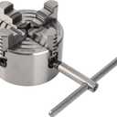 Lathe Chuck, K72-80 4 Jaw 3.15 Inch 4000r per min Independent and Reversible Jaw Metal Lathe Chuck Turning Machine Accessories with 1 Hex wrench and 3 Screws