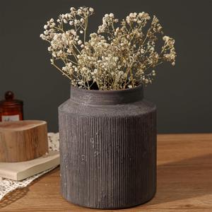 Rustic Vases for Home Decor. Ceramic Vase for Dining Table Decor. Terracotta Decorative Vase 6.1IN. ZSHLXM (6.1*7IN-Tall)