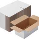 Calenzana 9x5x4 Shipping Boxes Set of 40, White Corrugated Cardboard Box for Mailing Packing Gifts Small Business