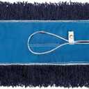 Nine Forty 36-Inch Premium Nylon Dust Mop Replacement Head - Heavy Duty Mop Head Refill for Industrial, Commercial, and Residential Cleaning - Dry Floor Duster for Hardwood Surfaces - Blue (1-Pack)