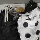 JOYIN 2 Pcs Halloween Hanging Swinging Ghosts Decorations Outdoor, Halloween Scary Decor with Lighted Up Eyes, Creepy Swinging Skeleton Flying Props for Yard Patio Lawn Garden