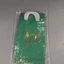 Tinlade 12 Pcs Thank You Gift Bags with Tissue Paper Gold Polka Dots Thank You Bags with Handle Party Favor for Wedding Birthday Baby Shower Business Shopping (Green)