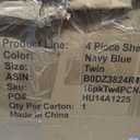 Bulk Case Pack of 16 Sheet Sets - Twin Size Sheet Sets - Navy Blue